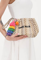MARC ELLIS Pochette Buby S Claire C beige da donna con motivo zig-zag BUBY-S-CLAIRE-C MUNA MARC ELLIS 