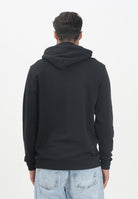 TOMMY JEANS Felpa con cappuccio nera da uomo rifinita da logo DM0DM20258BDS  TOMMY JEANS 