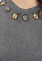 NOELL MAGGINI T-shirt a manica corta grigia da donna effetto vintage délavé 00226120 GR NOELL MAGGINI 