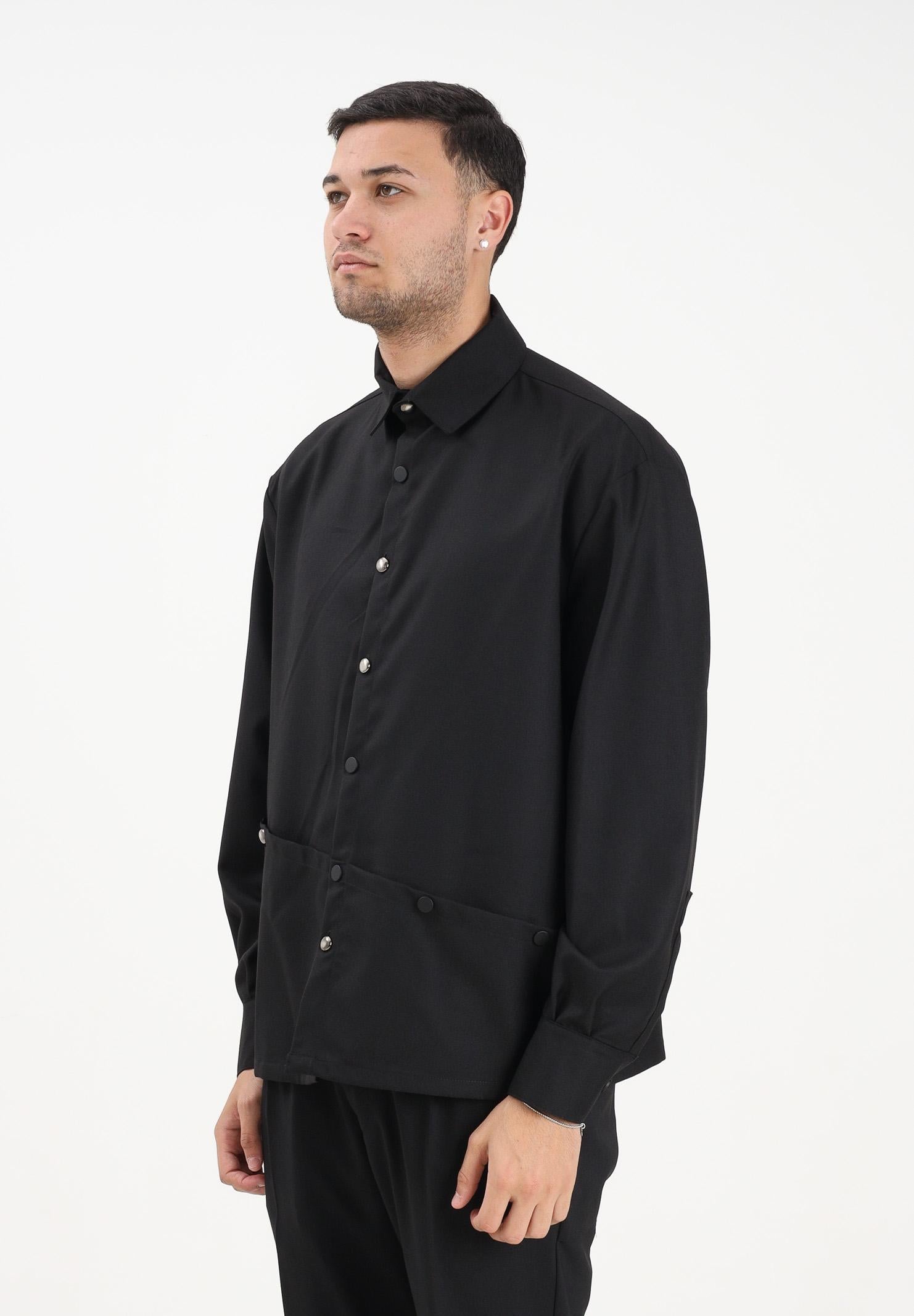 YES LONDON Camicia a manica lunga nera da uomo XCM7212 NE YES LONDON 