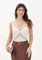 PINKO Top rosa da donna con inserti in pizzo 106623A385 P97 PINKO 