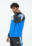 ADIDAS ORIGINALS Felpa con zip blu, bianca e nera da uomo JX3052  ADIDAS ORIGINALS 