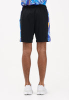 AUSTRALIAN Shorts sportivo nero da uomo con inserti laterali stampati SPUSH0019831 002 AUSTRALIAN 
