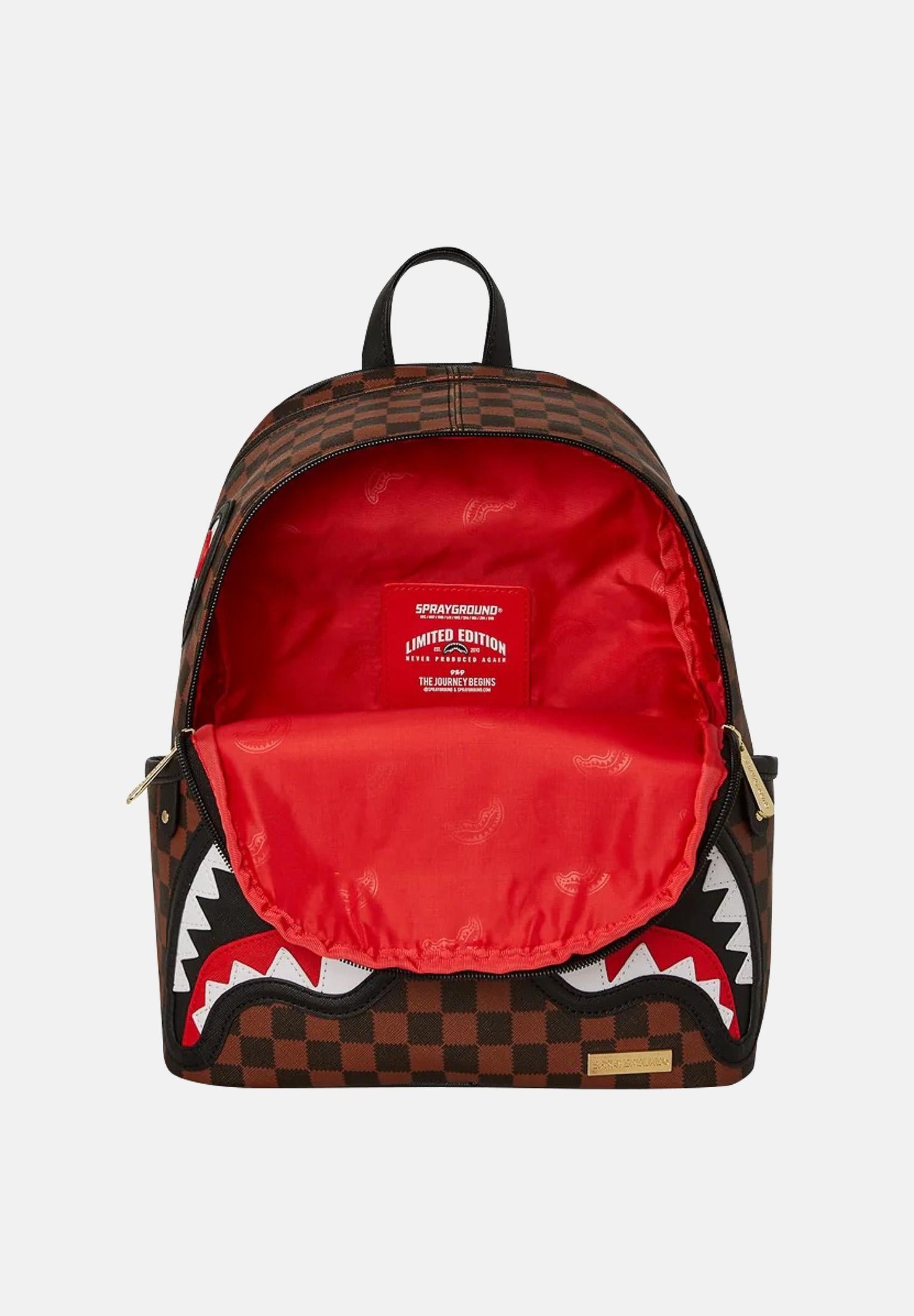 SPRAYGROUND Zaino SAWTOOTH SHARKS IN PARIS SAVAGE marrone per uomo e donna 910B7833NSZ  SPRAYGROUND 