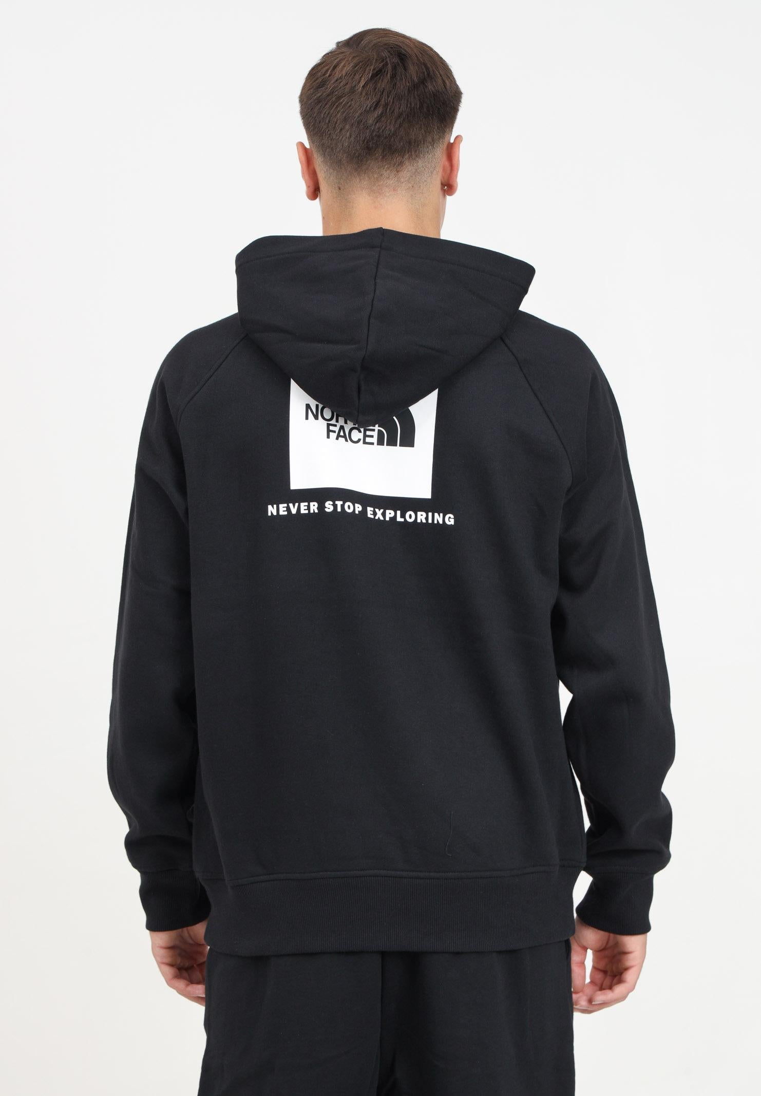 THE NORTH FACE Felpa con cappuccio Redbox nera da uomo NF0A89F9KY41 . THE NORTH FACE 