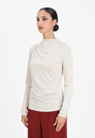 ONLY T-shirt a manica lunga beige da donna 15356320 PumiceStone ONLY 