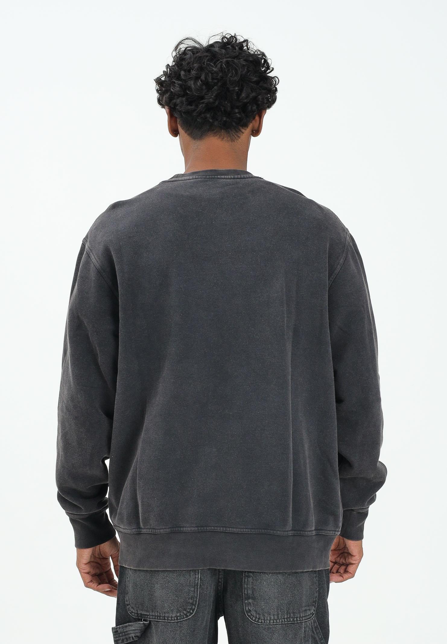 DICKIES Felpa girocollo PLENTYWOOD nera da uomo DK0A864HBLK1  DIckies 