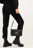 PINKO Borsa a tracolla Love Bag Slouchy nera da donna 104524A0QO Z99Q PINKO 