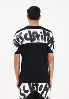 DISCLAIMER T-shirt a manica corta nera da uomo con stampa logo sul retro 26EDS55432 NEBI DISCLAIMER 