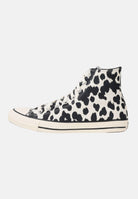 CONVERSE Sneakers Chuck Taylor All Star Animal Print High Top panna e nere da donna A17919C . CONVERSE 