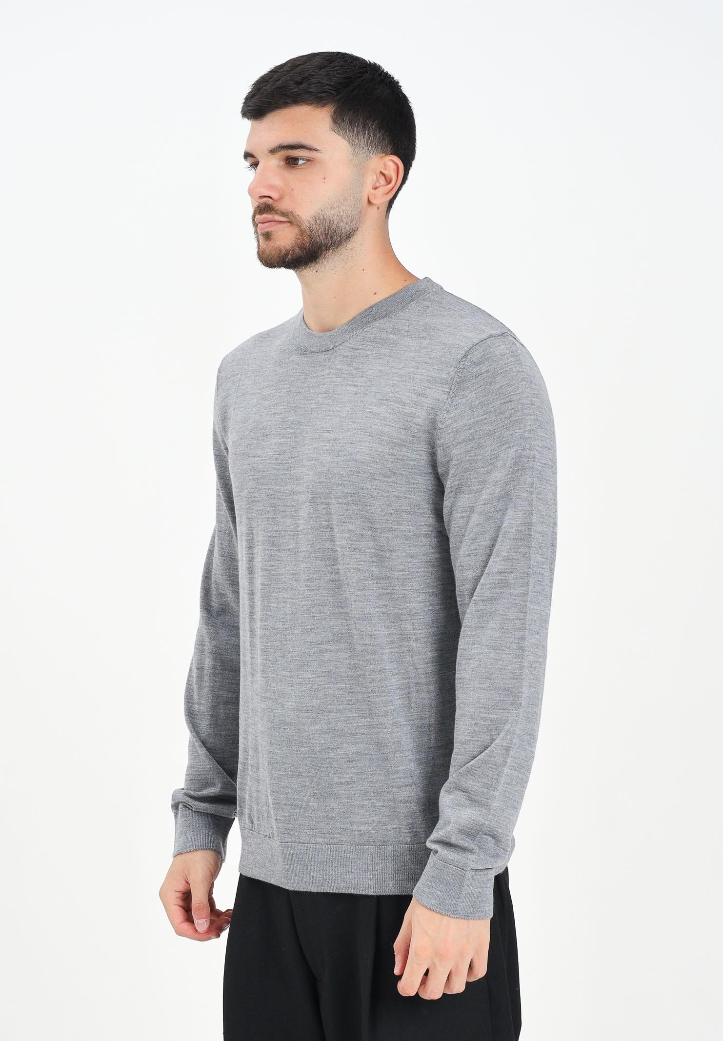 SELECTED HOMME Maglioncino girocollo grigio da uomo 16094647 MediumGreyMel SELECTED HOMME 