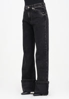 PINKO Jeans wide-leg in denim nero da donna 105541A2RR PJ4 PINKO 