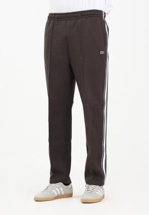 LACOSTE Pantalone marrone da uomo con logo ricamato XH5824 SKB LACOSTE 