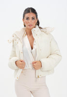 ELISABETTA FRANCHI Piumino cropped in velluto latte da donna PI82D56E2 DZ9 ELISABETTA FRANCHI 