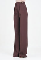 ELISABETTA FRANCHI Pantalone elegante bordeaux da donna con accessorio gioiello PA09956E2 EA4 ELISABETTA FRANCHI 