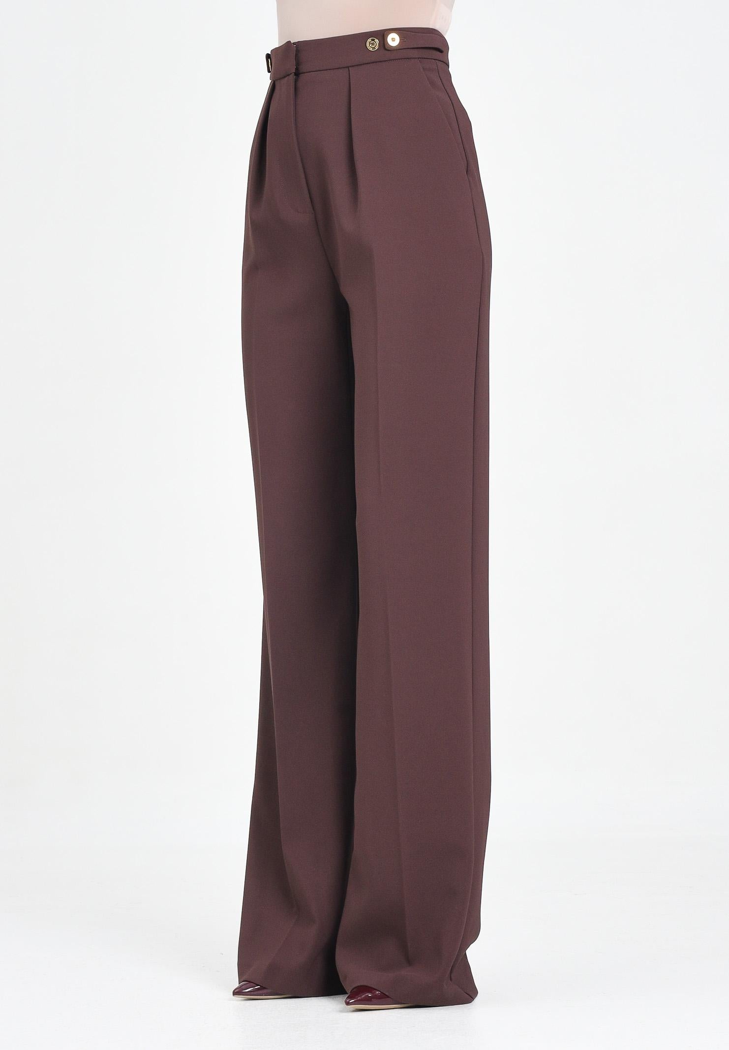 burgundy crepe trousers uk