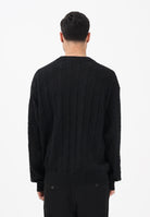 CALVIN KLEIN JEANS Maglioncino girocollo nero da uomo con logo LV04RE301GUB1 . CALVIN KLEIN JEANS 