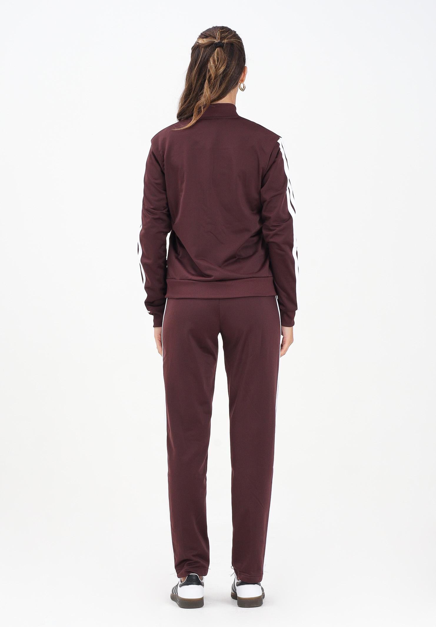 ADIDAS PERFORMANCE Tuta Essentials 3-Stripes bordeaux da donna JD2683  ADIDAS PERFORMANCE 
