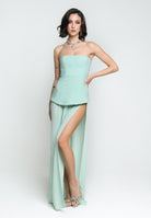 SANTAS Abito lungo CREAM verde menta da donna PV25020 VERDE SANTAS 