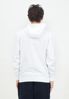 TOMMY HILFIGER Felpa con cappuccio bianca da uomo rifinita da logo MW0MW37235 YBR TOMMY HILFIGER 