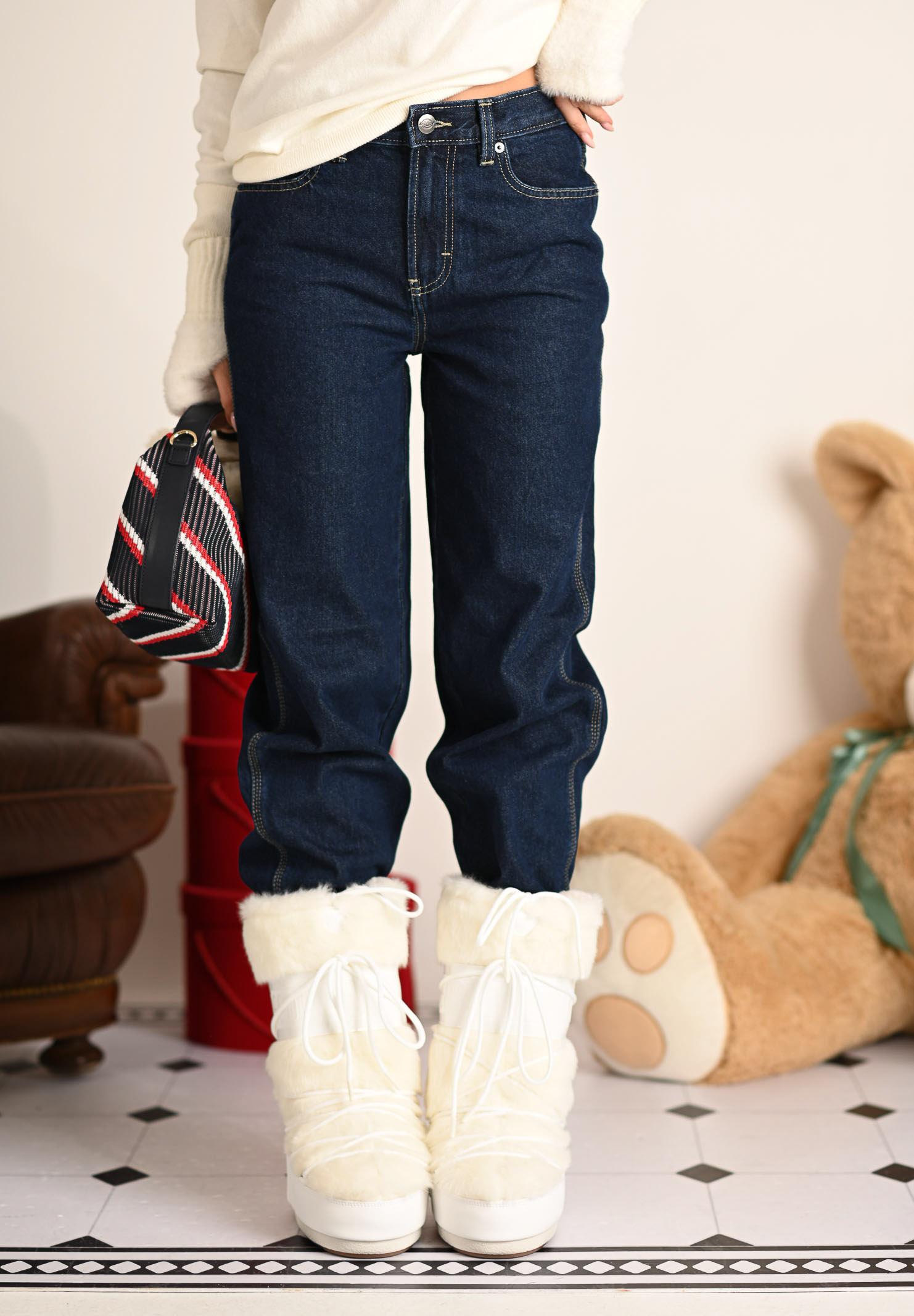 DICKIES Jeans relaxed Farner in denim blu da donna DK0A87NN0DD1 . DIckies 