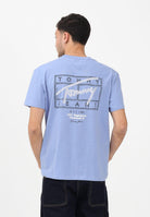 TOMMY JEANS T-shirt a manica corta Signature azzurro polvere da uomo DM0DM22319 C5X TOMMY JEANS 