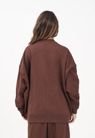ADIDAS ORIGINALS Felpa girocollo Essentials Linear Oversized Crew marrone da donna JW1018 . ADIDAS ORIGINALS 