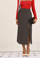 MAR DE MARGARITAS Gonna midi Roxana moro da donna con fantasia a pois MMABW01316 MA57 Mar de margaritas 