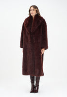 ELISABETTA FRANCHI Pelliccia lunga bordeaux da donna CP69A58E2 EA4 ELISABETTA FRANCHI 