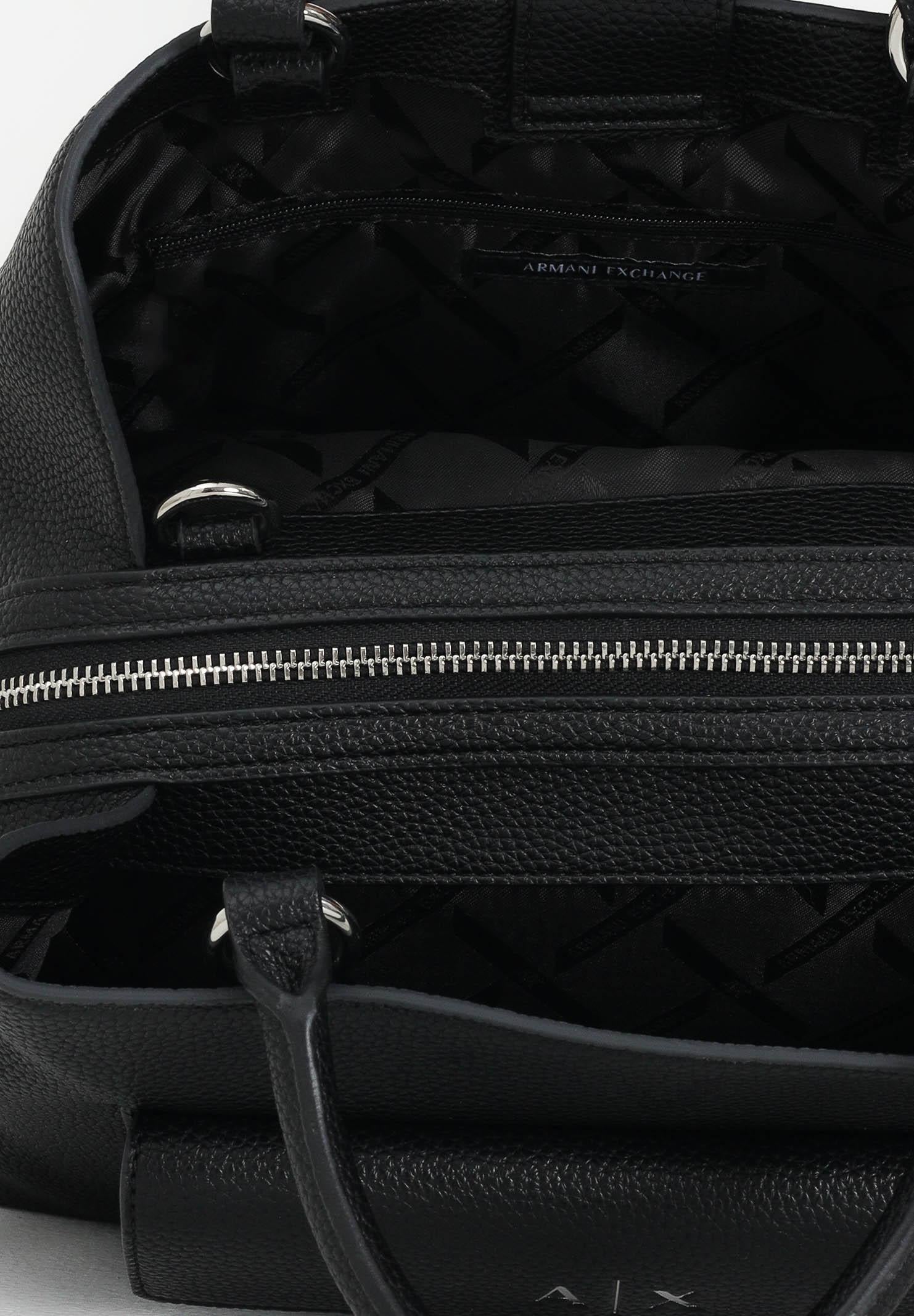 ARMANI EXCHANGE Borsa a mano nera da donna con logo XW001545AF17019 UC001 ARMANI EXCHANGE 