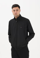 TOMMY HILFIGER Giacca a vento nera da uomo con logo MW0MW41758 BDS TOMMY HILFIGER 