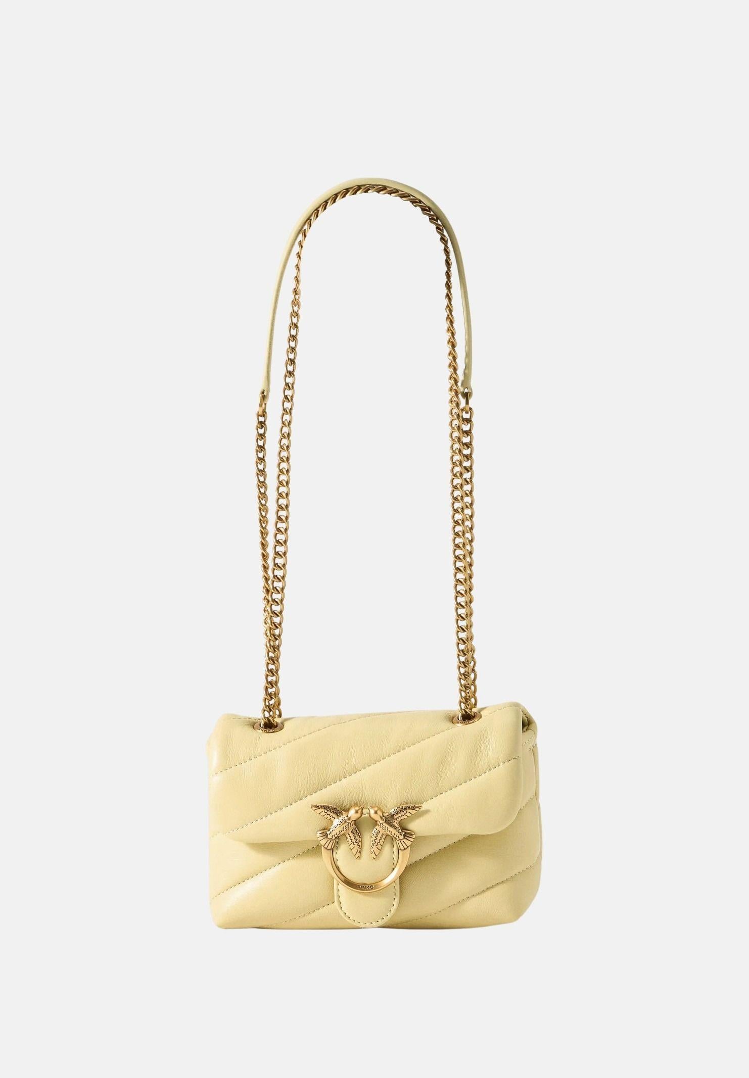 PINKO Borsa a tracolla Baby Love Bag Puff giallo vaniglia da donna 100040A0F2 C39Q PINKO 