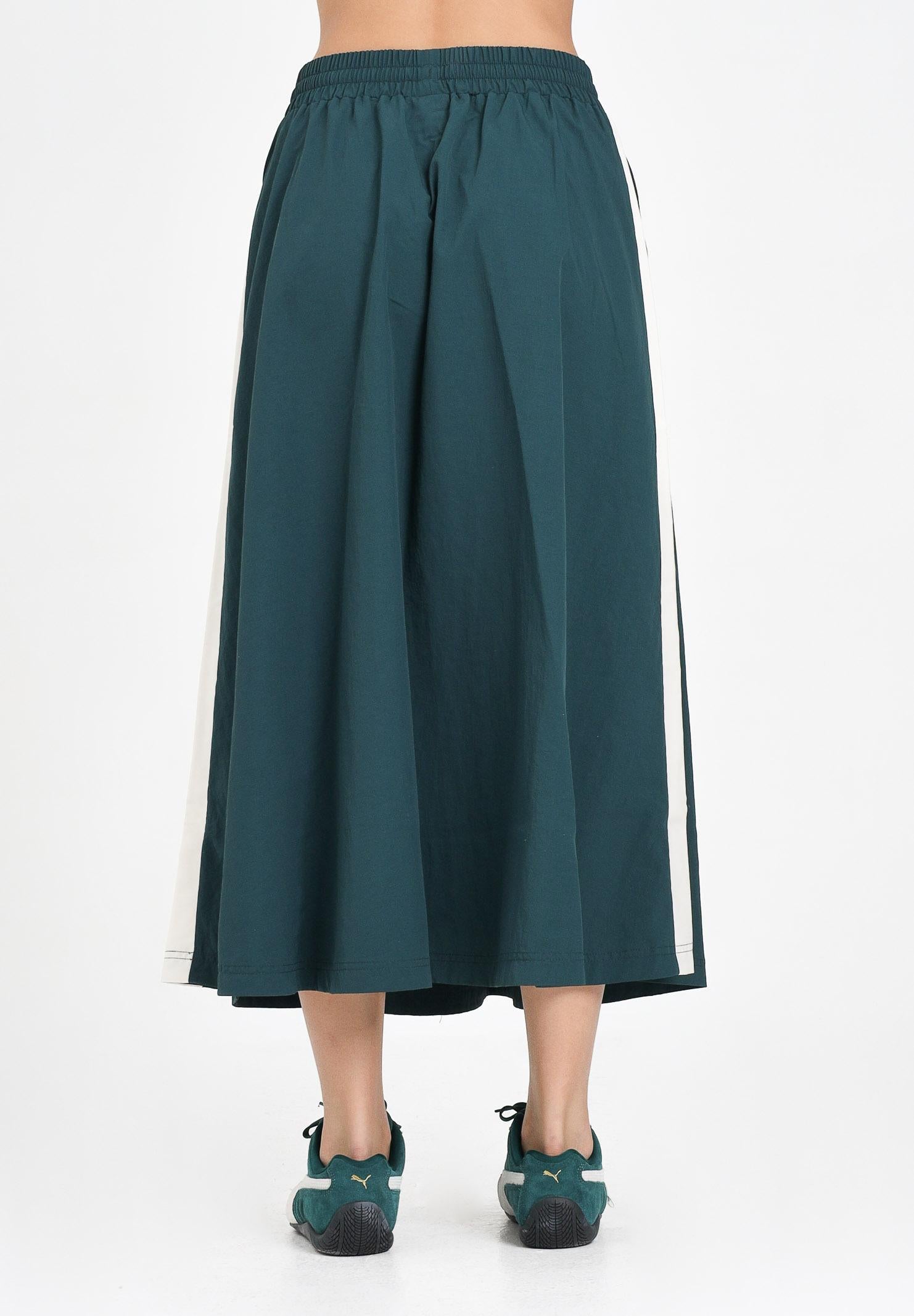 PUMA Gonna midi T7 verde da donna 633438 75 PUMA 