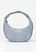CALVIN KLEIN Borsa a spalla in denim chiaro da donna con logo LV04F3207G VGO CALVIN KLEIN 