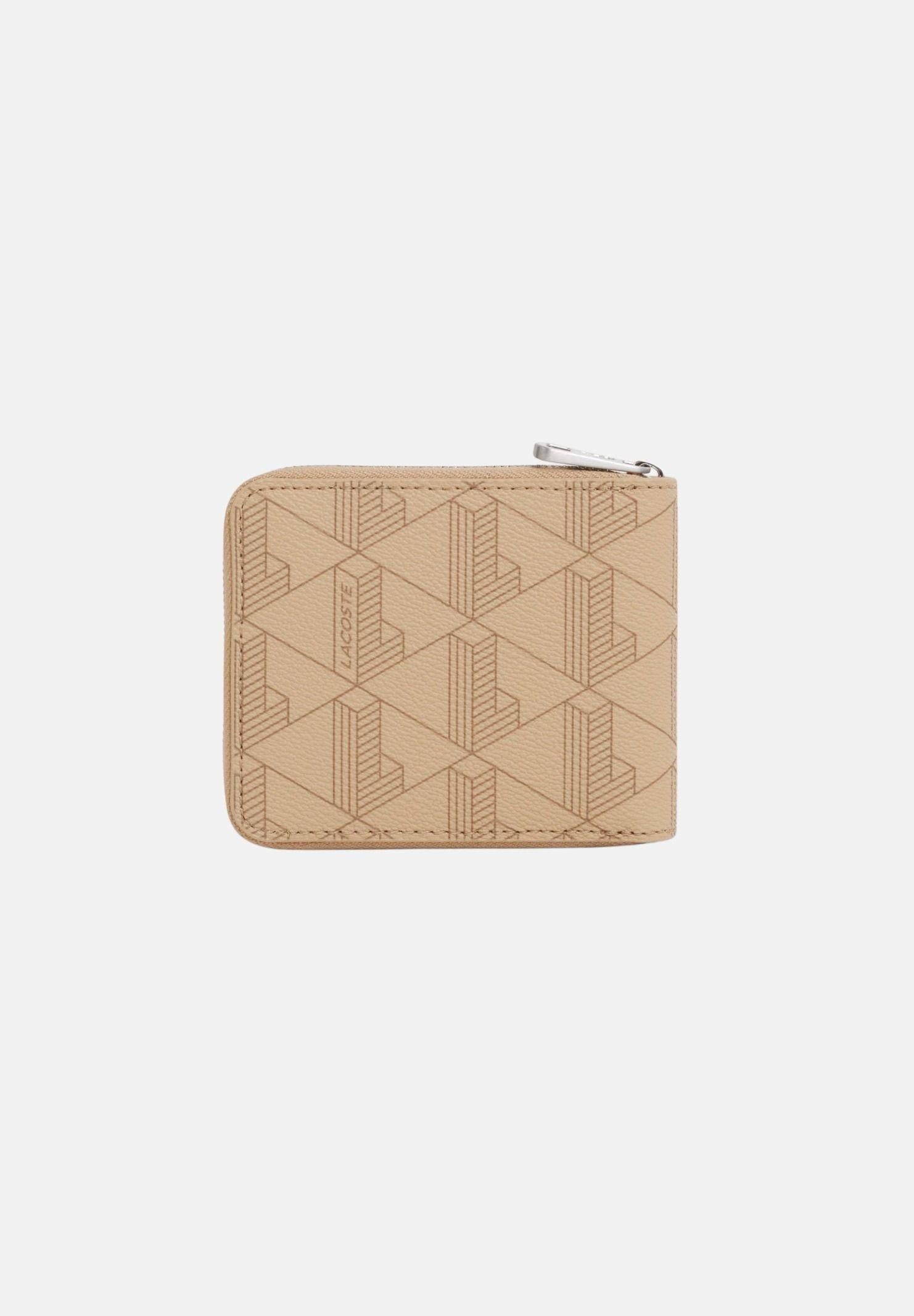 LACOSTE Portafogli beige da uomo con motivo monogram NH4005 R59 LACOSTE 