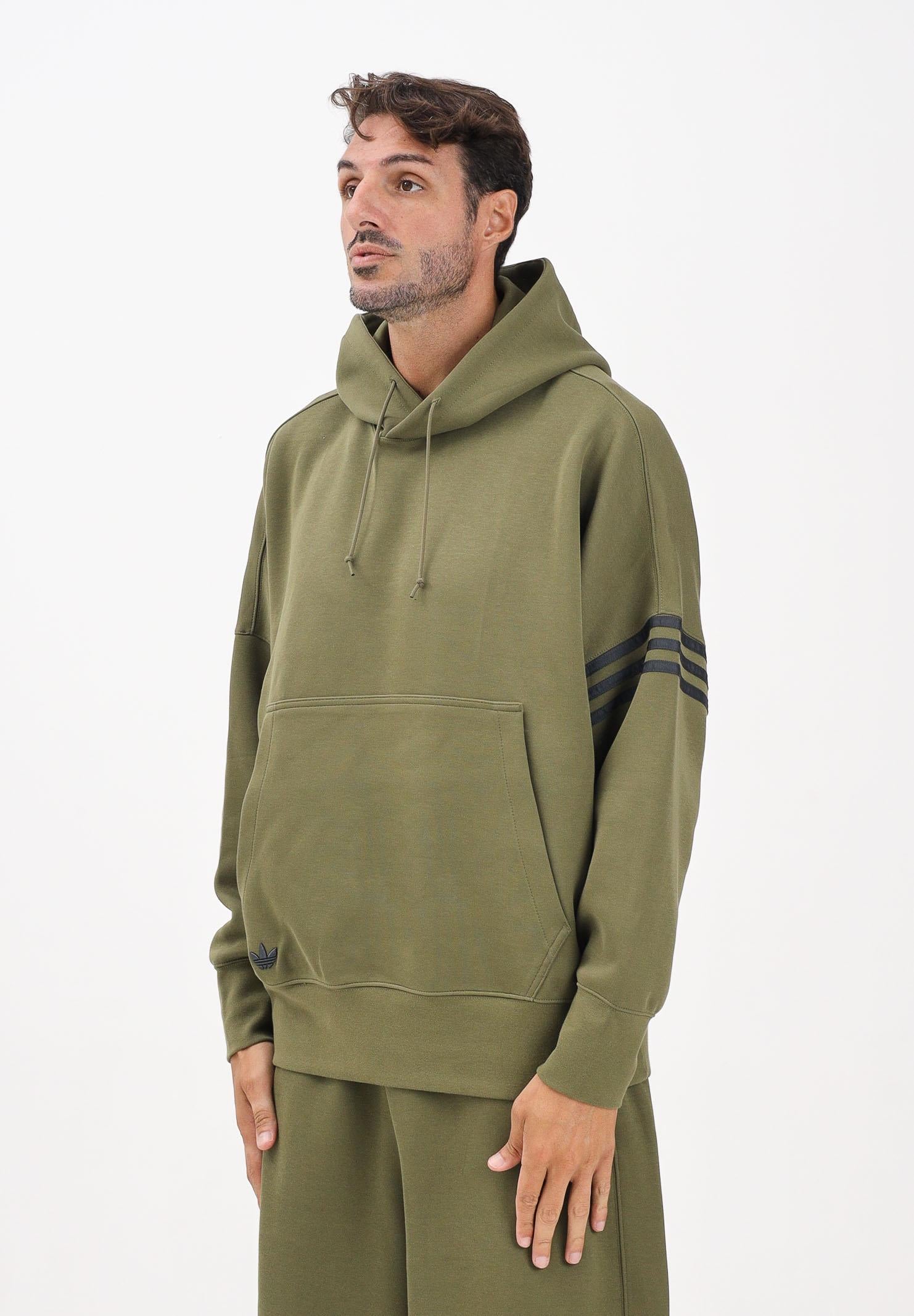 ADIDAS ORIGINALS Felpa con cappuccio Neuclassics verde pisello da uomo HZ3739  ADIDAS ORIGINALS 