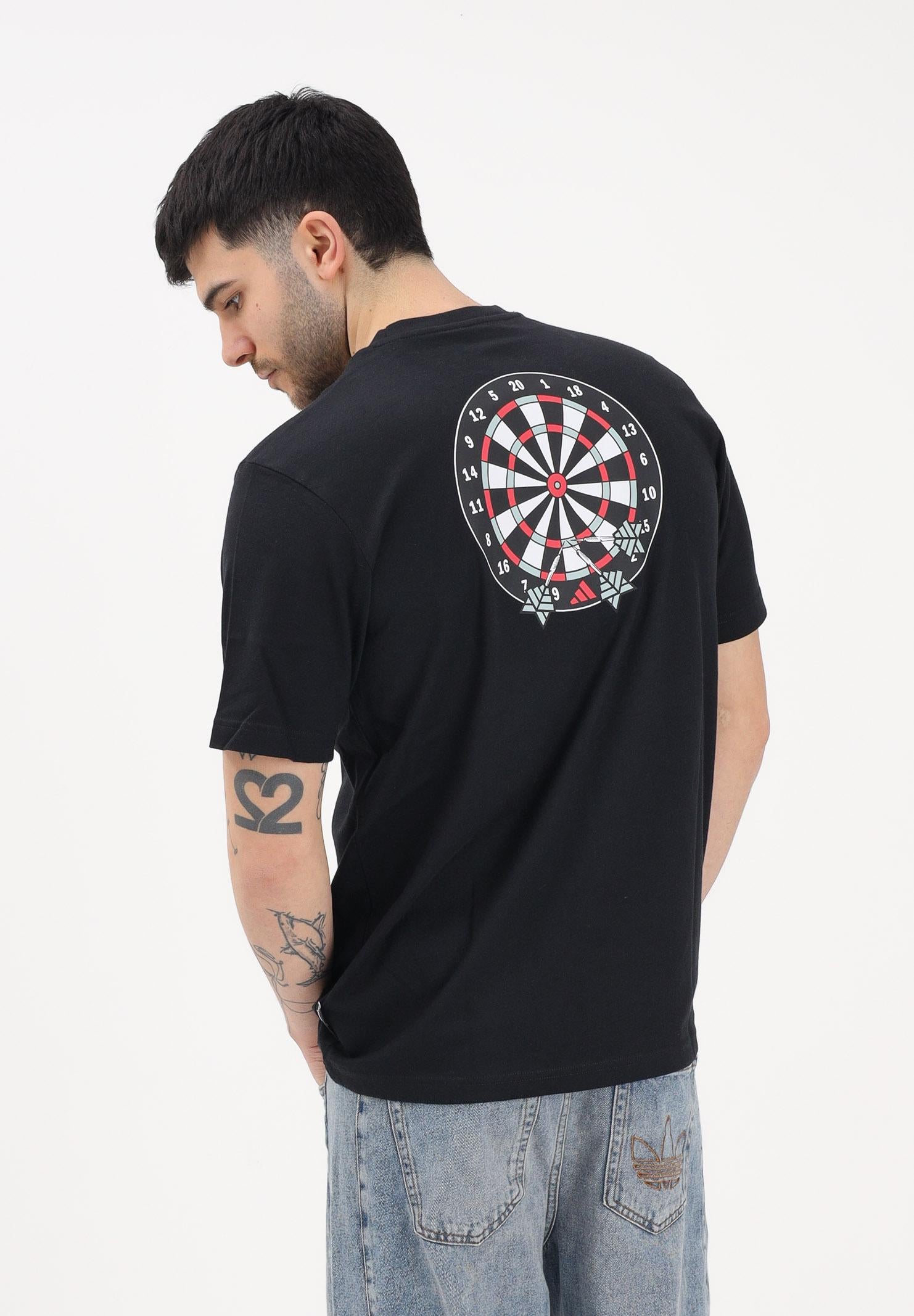 ADIDAS PERFORMANCE T-shirt a manica corta NOVELTY DART nera da uomo JZ5040 . ADIDAS PERFORMANCE 