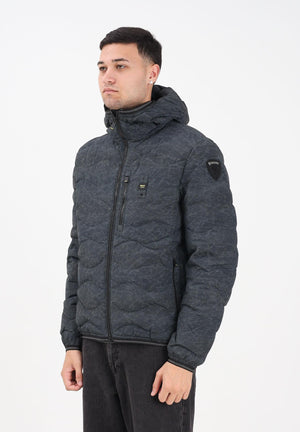 BLAUER Piumino WAX AD ONDE WAVE nero da uomo 25WBLUC03074-007314 999 BLAUER 