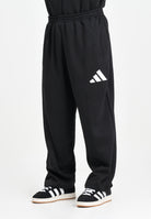 ADIDAS PERFORMANCE Pantalone sportivo Essentials Wide Leg 3 Bar Logo nero da uomo JF3567 . ADIDAS PERFORMANCE 