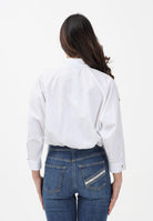 ELISABETTA FRANCHI Camicia bianca da donna con stampa logo CA15561E2 221 ELISABETTA FRANCHI 