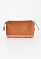 ELISABETTA FRANCHI Pochette cammello da donna realizzata in morbida pelle scamosciata BS60A57E2 EC1 ELISABETTA FRANCHI 