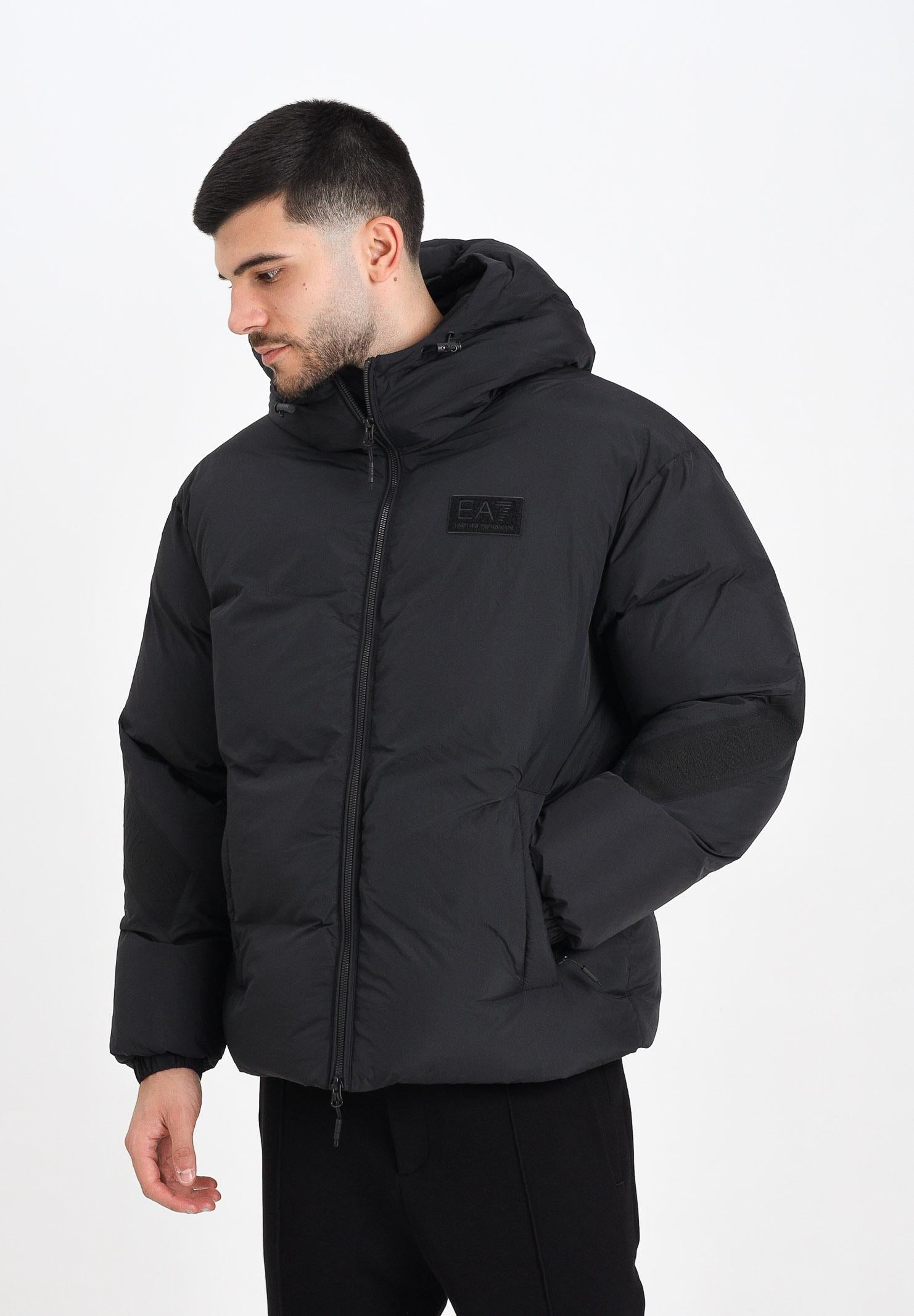 EA7 Piumino nero da uomo con logo 7M000699AF15951 UC001 EA7 