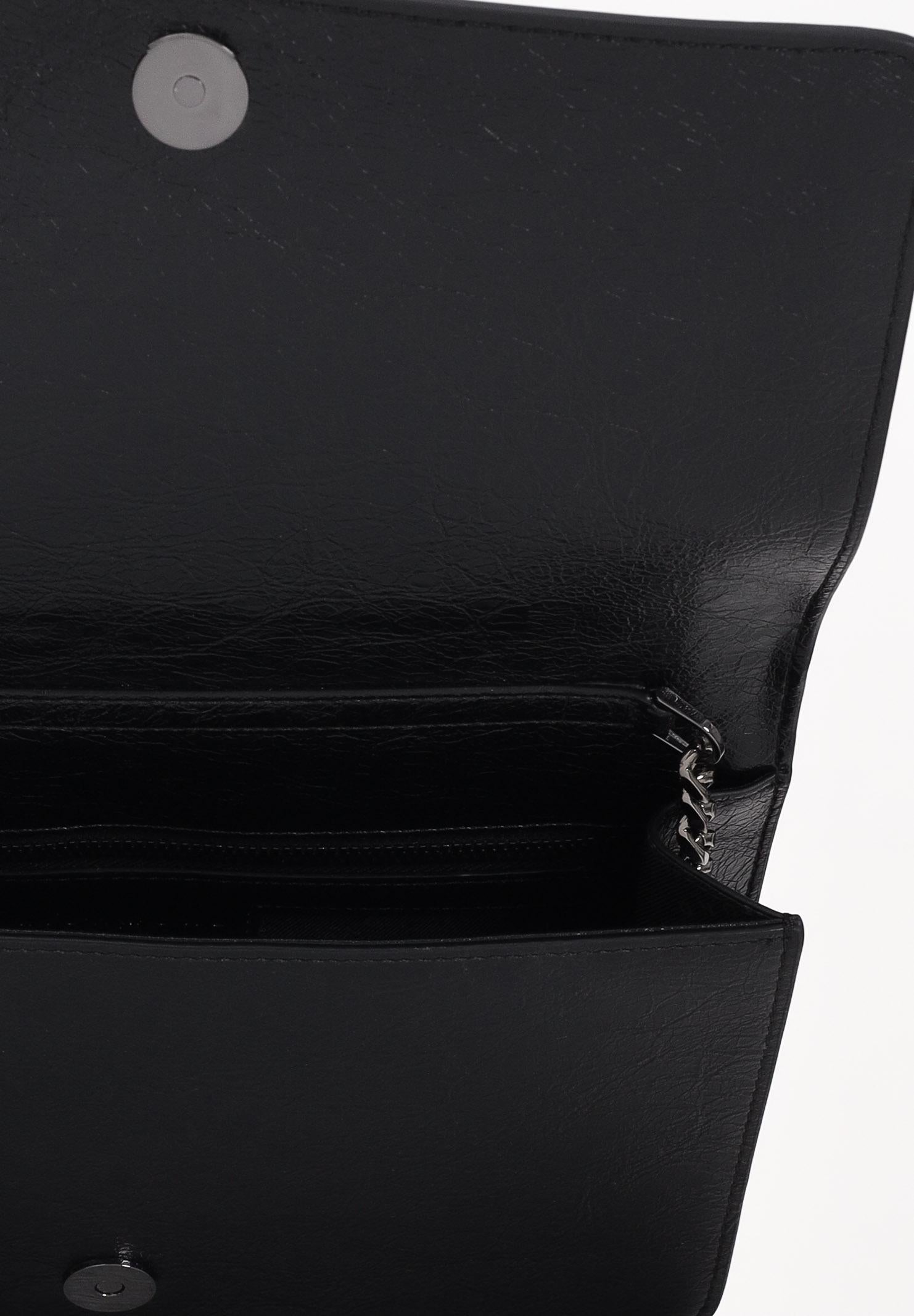 RICHMOND Borsa a tracolla nera da donna con borchie e logo RWA25234BO BL RICHMOND 