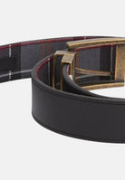 BARBOUR Cintura reversibile nera e tartan da uomo 252MMAC0364 BK11 BARBOUR 