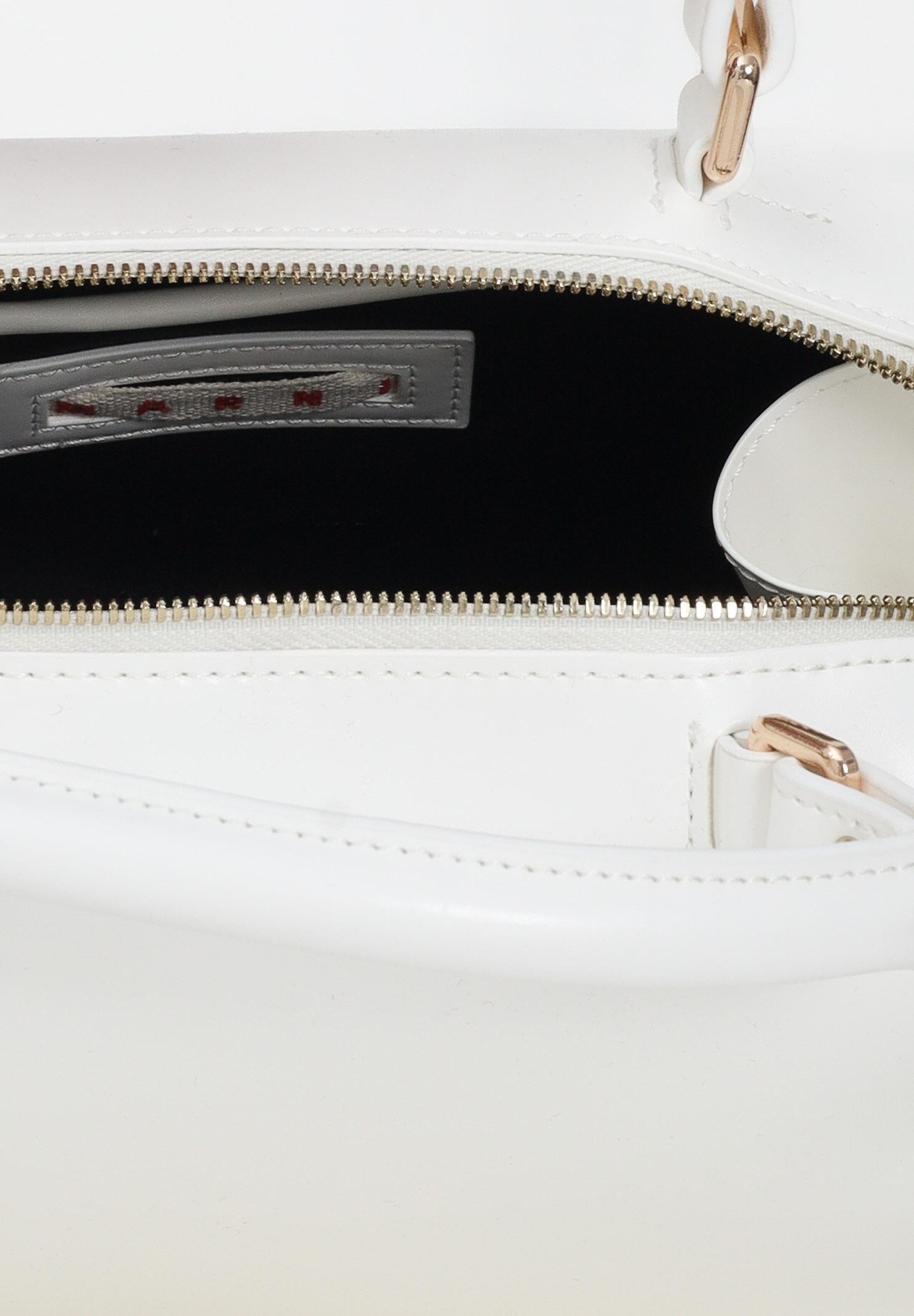 MARNI Borsa a mano bianca da donna con logo M01608M00TK 0M114 MARNI 