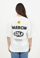 BARROW T-shirt a manica corta bianca per uomo e donna con maxi stampa S5BWUATH010 002 BARROW 