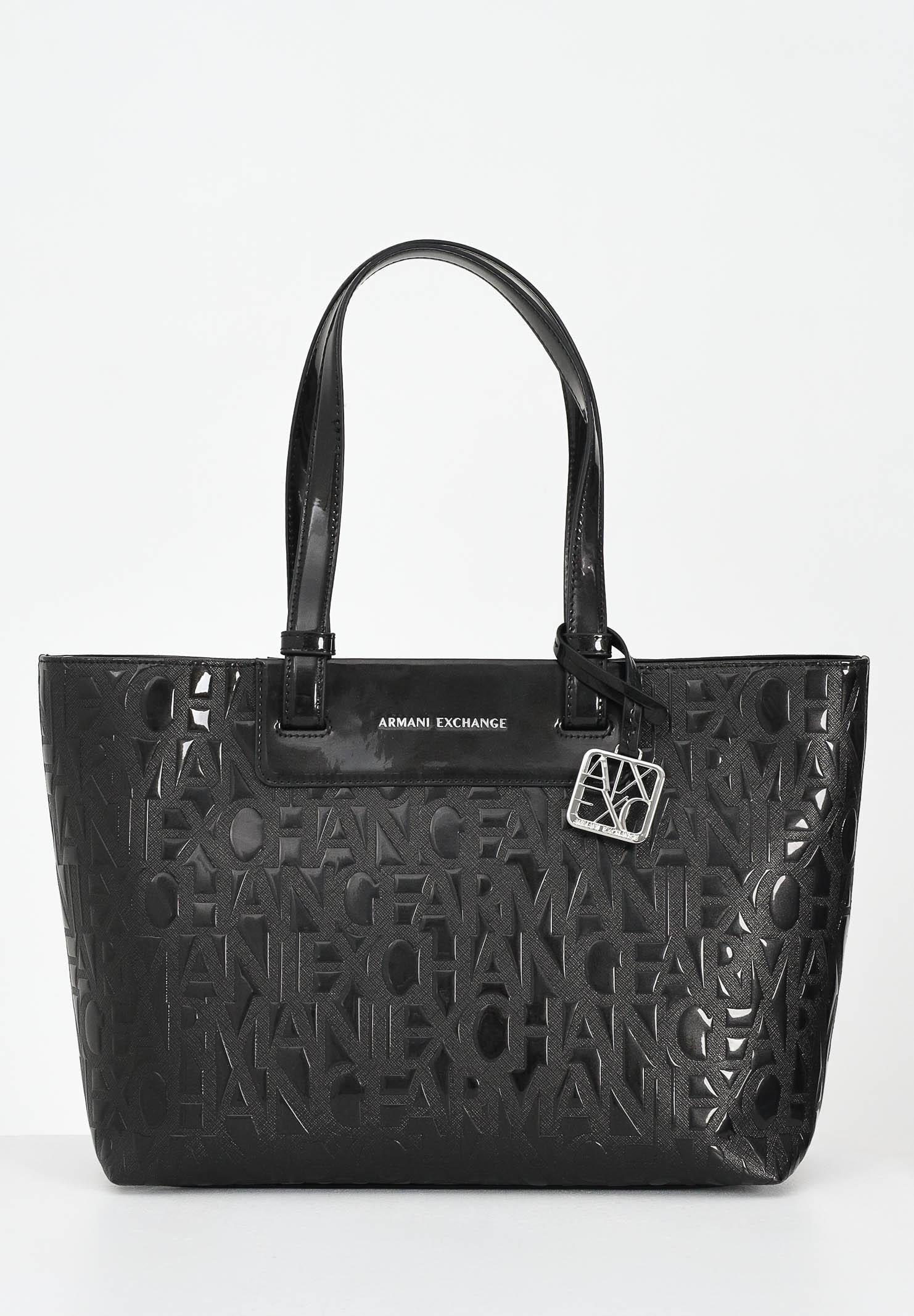 ARMANI EXCHANGE Shopper nera da donna con logo XW001481AF17290 UC001 ARMANI EXCHANGE 