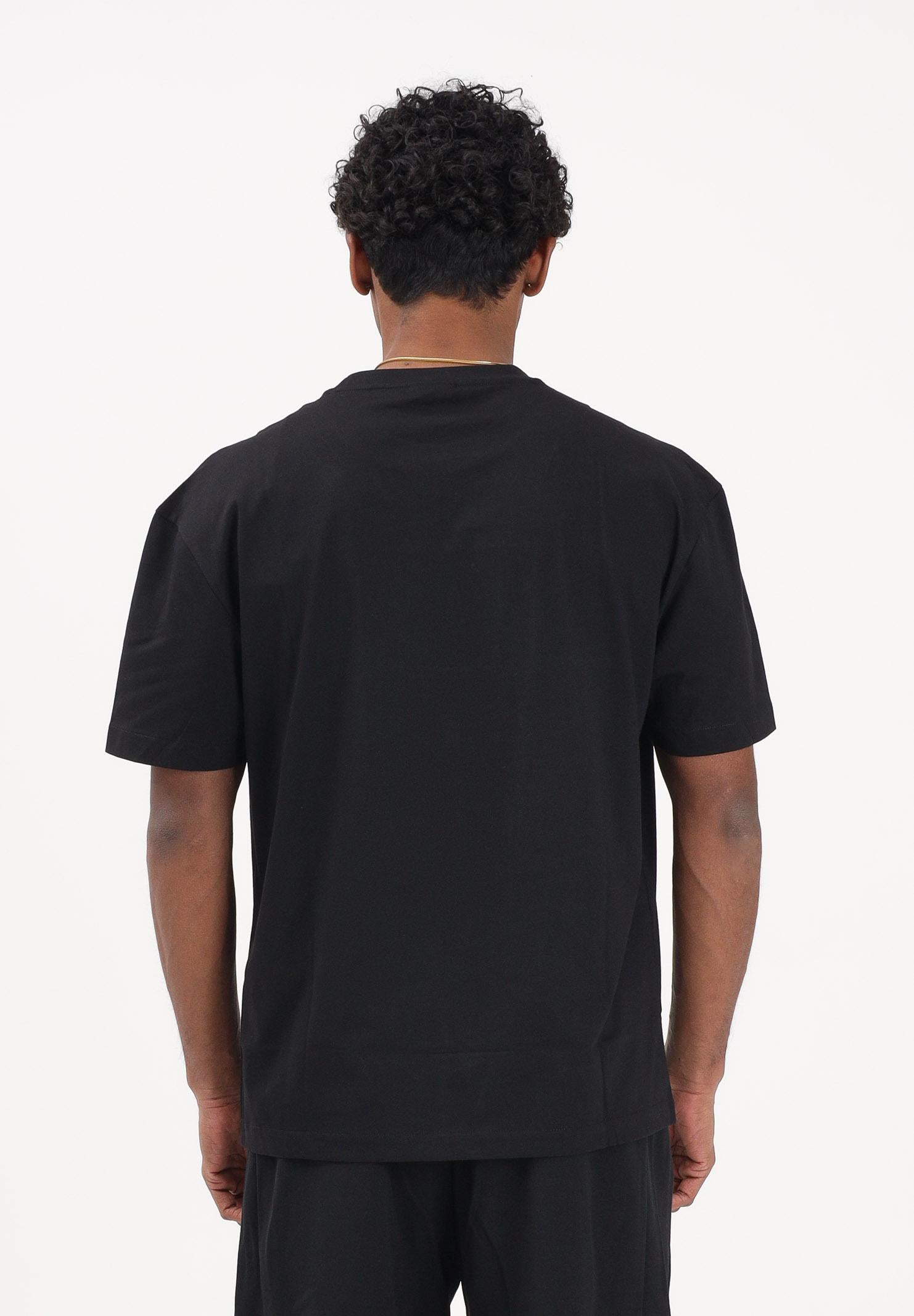 EA7 T-shirt a manica corta nera da uomo con stampa logo 7M001494AF16548 UC001 EA7 