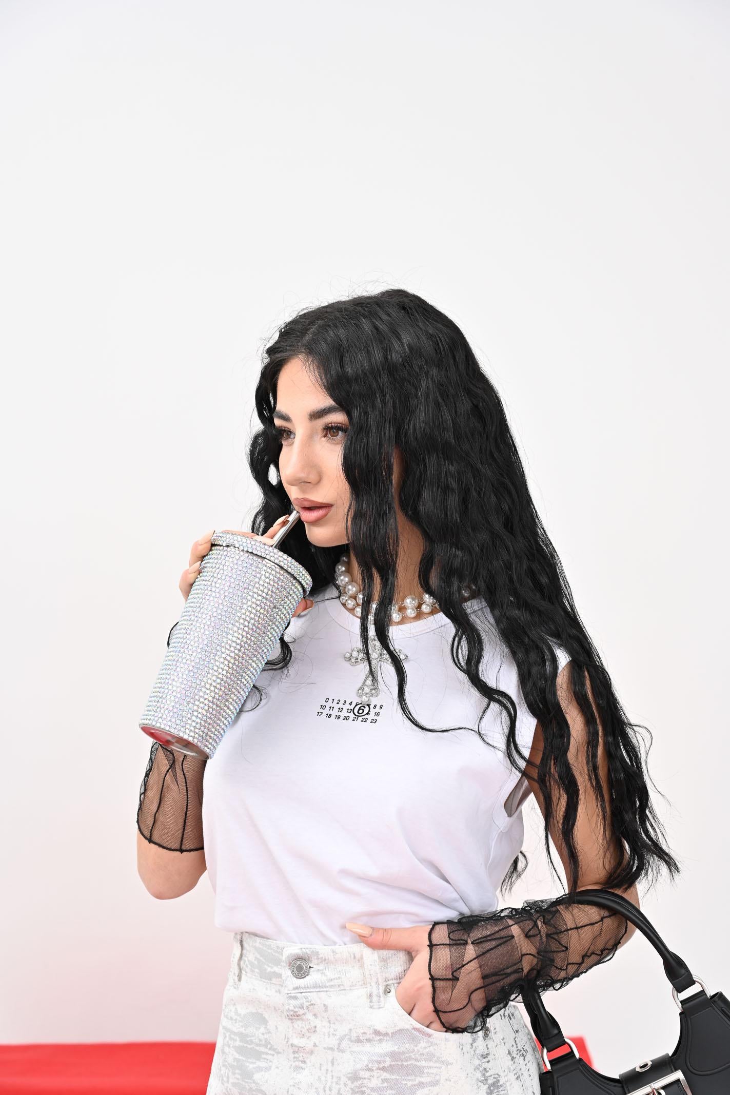 MAISON MARGIELA Canotta Bianca con Stampa Numeric - Donna, Ragazzi, Bambini