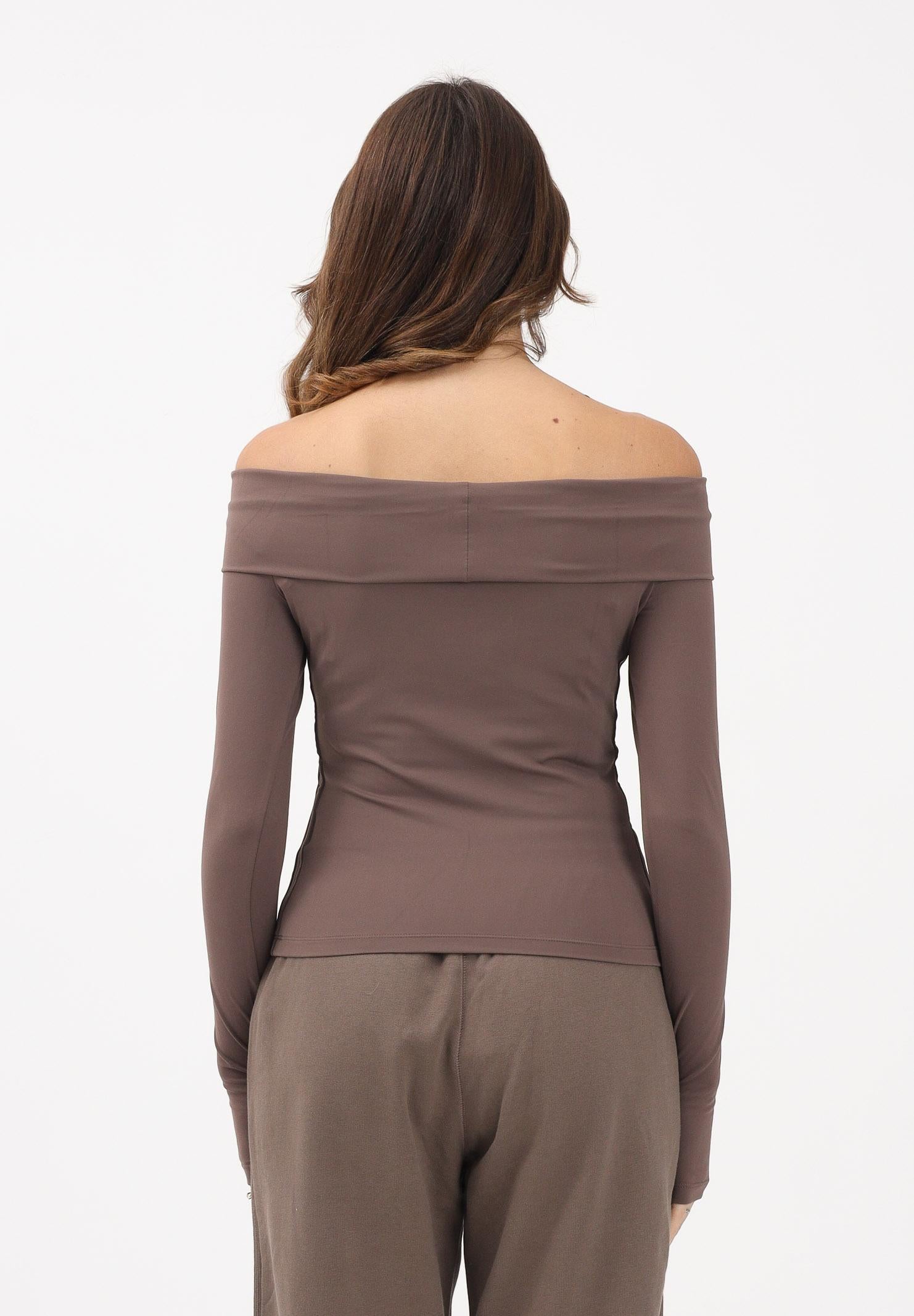 ADIDAS ORIGINALS T-shirt a manica lunga marrone da donna KC8868 . ADIDAS ORIGINALS 